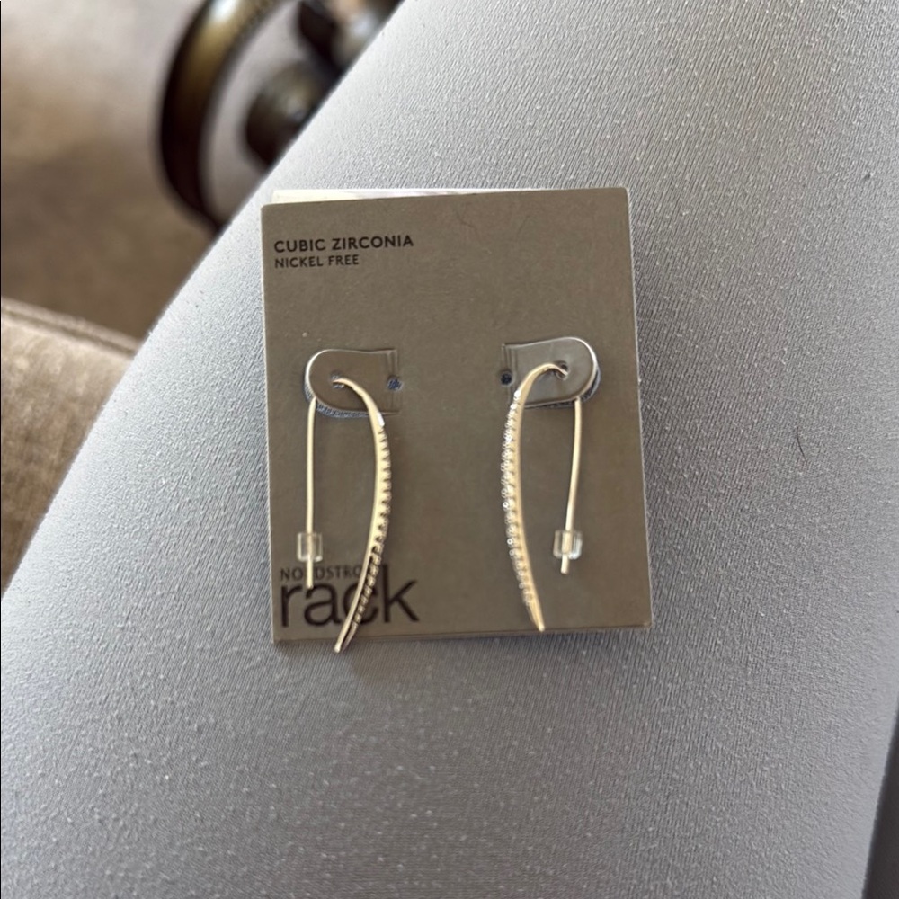 Gold Cubic Zirconia Earrings